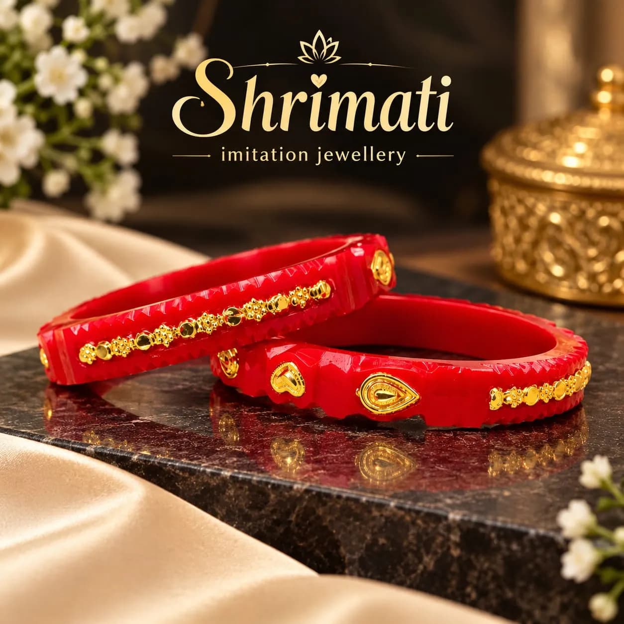 GOLD PLATED POLA BADHANO BANGLES